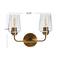 Hello Honey® Robert Stevenson Lighting Holden Metal & Glass 2-Light Vanity